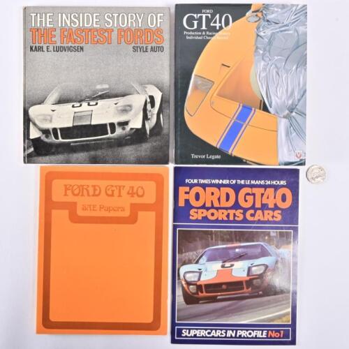 FORD: GT40: Four books relating to Ford GT40's including " ford GT40 Sports Cars"