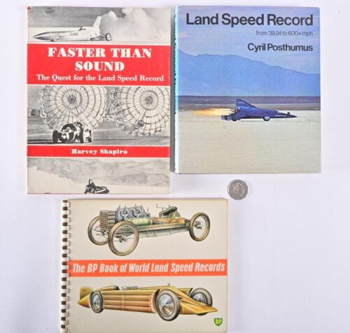 LANDSPEED: Three books relating to land speed records, including "Land Speed Record" by Cyril Posthumus