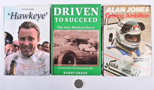 RACING DRIVERS: Three hardcover biographical and autobiographical books on racing drivers, including "Hawkeye" by Ivan McLeod