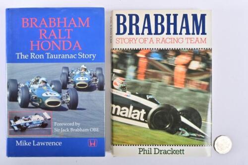 JACK BRABHAM: Two hardcover books on Jack Brabham, including "Brabham Ralt Honda" by Mike Lawrence
