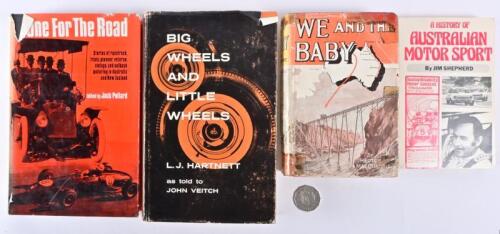 AUSTRALIAN MOTORING AND RACING: Four vintage books relating to Australian motoring and racing, including "A History of Australian Motor Sport" by Jim Shepherd