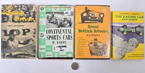 CONTINENTAL RACING: Four vintage books relating to Continental motoring and racing, including "The Racing Car Explained" by Lawrence Pomeroy