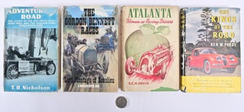 EARLY MOTORING: Four hardcover books relating to early motoring including Gordon Bennett and Pekin-Paris races