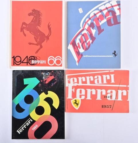 FERRARI: Four Ferrari re-print yearbooks for 1947, 1960, 1963&nbsp;& 1966, printed in 1977 & 1978 USA