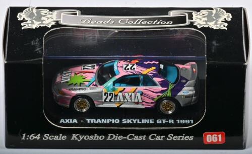 NISSAN: A 1:64 scale NOS Kyosho Nissan Axia-Tranpio Skyline GT-R 1991 #22 die-cast model