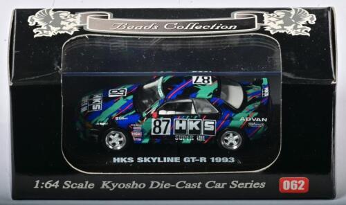 NISSAN: A 1:64 scale NOS Kyosho Nissan HKS Skyline GT-R 1993 #87 die-cast model