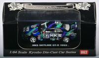 NISSAN: A 1:64 scale NOS Kyosho Nissan HKS Skyline GT-R 1993 #87 die-cast model