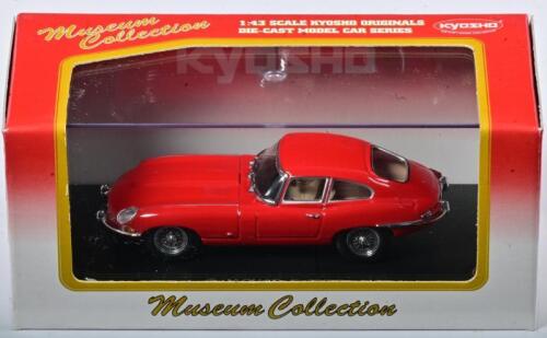 JAGUAR: A 1:43 scale NOS Kyosho Jaguar E-Type Coupe red die-cast model