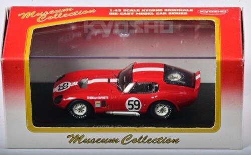 COBRA: A 1:43 scale NOS Kyosho Cobra daytona coupe 1965 Le Mans #59 die-cast model