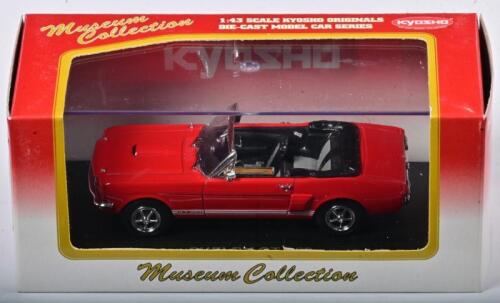 SHELBY: A 1:43 scale NOS Kyosho Shelby GT-350 convertible red die-cast model