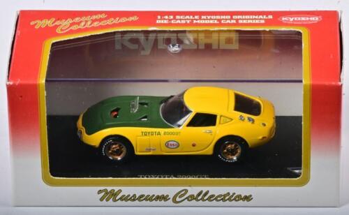 TOYOTA: A 1:43 scale NOS Kyosho Toyota 2000GT time trial car yellow die-cast model