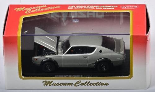 NISSAN: A 1:43 scale NOS Kyosho Nissan Skyline 2000GT-R (kpgc110) silver die-cast model