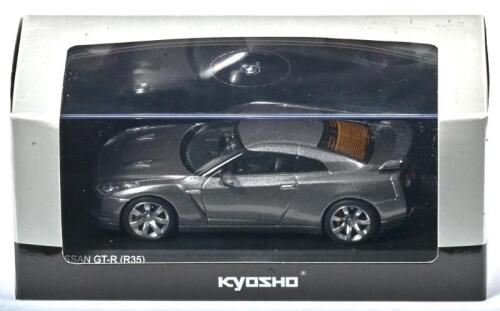 NISSAN: A 1:43 scale NOS Kyosho Nissan GT-R R35 2008 dark metal grey die-cast model