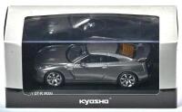NISSAN: A 1:43 scale NOS Kyosho Nissan GT-R R35 2008 dark metal grey die-cast model