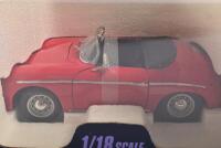 PORSCHE: A 1:18 scale NOS Kyosho Porsche 356a/1600 speedster red die-cast model - 2