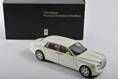 ROLLS ROYCE: A 1:18 scale NOS Kyosho Rolls Royce Phantom extended wheelbase english white die-cast model