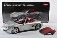 PORSCHE: A 1:18 scale NOS Kyosho Porsche Boxster S RS60 silver die-cast model
