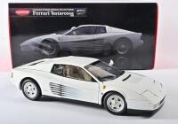 FERRARI: A 1:18 scale NOS Kyosho Ferrari Testarossa 1984 white die-cast model