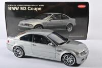 BMW: A 1:18 scale NOS Kyosho BMW M3 coupe silver die-cast model