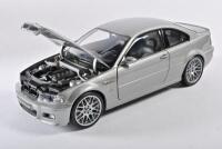 BMW: A 1:18 scale NOS Kyosho BMW M3 coupe silver die-cast model - 3