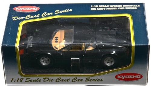FERRARI: A 1:18 scale NOS Kyosho Ferrari 512BB black die-cast model