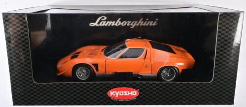 LAMBORGHINI: A 1:18 scale NOS Kyosho Lamborghini Jota SVR orange die-cast model