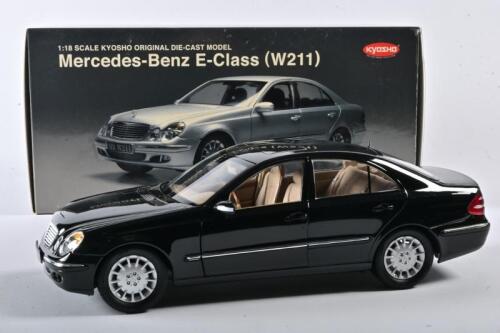 MERCEDES-BENZ: A 1:18 scale NOS Kyosho Mercedes-Benz E-Class W211 sedan black die-cast model