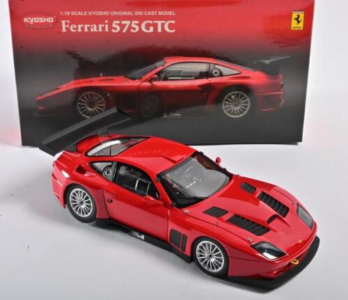 FERRARI: A 1:18 scale NOS Kyosho Ferrari 575GTC 2004 red die-cast model