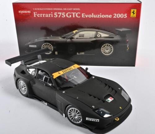 FERRARI: A 1:18 scale NOS Kyosho Ferrari 575GTC evoluzione 2005 black die-cast model