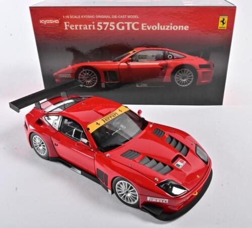 FERRARI: A 1:18 scale NOS Kyosho Ferrari 575GTC evoluzione red die-cast model