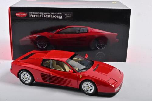 FERRARI: A 1:18 scale NOS Kyosho Ferrari Testarossa 1989 red die-cast model