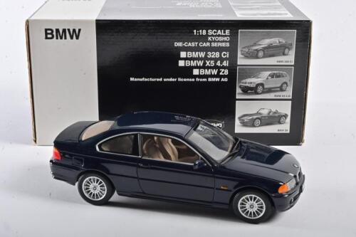 BMW: A 1:18 scale NOS Kyosho BMW 328CI blue die-cast model