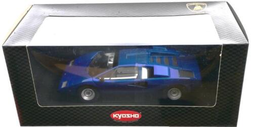 LAMBORGHINI: A 1:18 scale NOS Kyosho Lamborghini Countach LP400 blue die-cast model