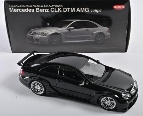 MERCEDES-BENZ: A 1:18 scale NOS Kyosho Mercedes-Benz CLK DTM AMG coupe black die-cast model