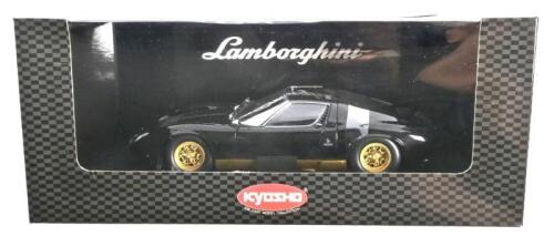 LAMBORGHINI: A 1:18 scale NOS Kyosho Lamborghini Miura P400SV black die-cast model