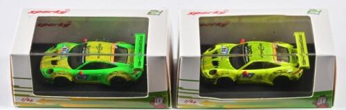 PORSCHE: A 1:64 scale NOS Sparkmodel Porsche 911 GT3R Nurburgring 2018 including 2 models #911 and #912 die-cast model