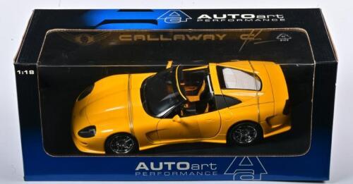 CORVETTE: A NOS 1:18 scale Autoart Corvette C12 Callaway - yellow, die-cast model