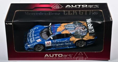 MERCEDES-BENZ: A NOS 1:18 scale Autoart Mercedes-Benz CLK GTR FIA GT #12 1998 "Original -Teile' -Tiemann/Gounon, die-cast model