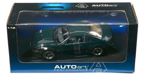 MUSTANG: A NOS 1:18 scale Autoart Mustang GT 2001 "BULLITT EDITION" - green, die-cast model