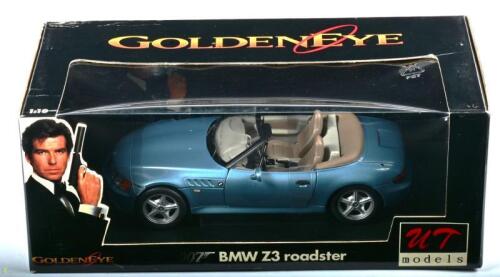 BMW: A NOS 1:18 scale UT Models BMW Z3 Roadster, The James Bond Collection-007 - "Goldeneye", die-cast model