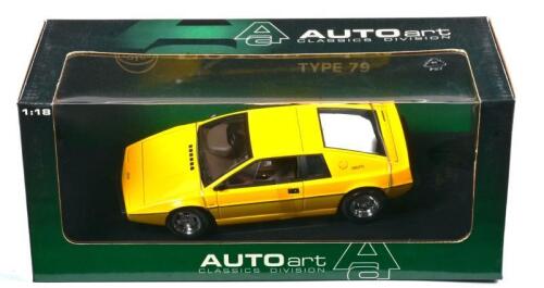 LOTUS: A NOS 1:18 scale Autoart Lotus Esprit Type 79 - yellow, die-cast model