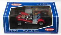 CATERHAM: A 1:18 scale NOS Kyosho Caterham Super Seven clam shell wing red die-cast model