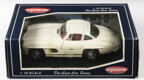 MERCEDES-BENZ: A 1:18 scale NOS Kyosho Mercedes-Benz 300SL white die-cast model