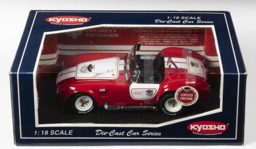 SHELBY: A 1:18 scale NOS Kyosho Shelby Cobra 427 S/C limited edition "Carroll Shelby Children's Foundation" die-cast model