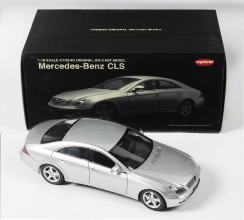 MERCEDES-BENZ: A 1:18 scale NOS Kyosho Mercedes-Benz CLS silver die-cast model