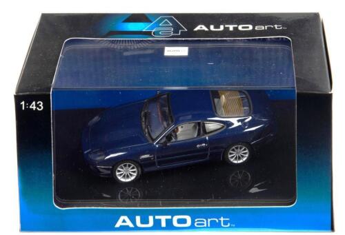 ASTON MARTIN: A 1:43 scale NOS Autoart Aston Martin DB7 Vantage metallic blue die-cast model