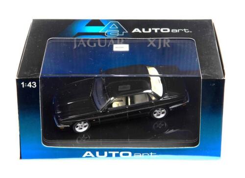 JAGUAR: A 1:43 scale NOS Autoart Jaguar XJR black die-cast model