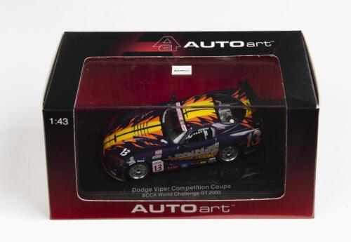 DODGE: A 1:43 scale NOS Autoart Dodge Viper Competition SCCA GT 2003 die-cast model