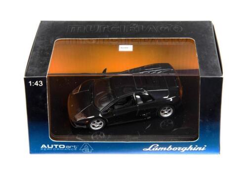 LAMBORGHINI: A 1:43 scale NOS Autoart Lamborghini Murcielago metallic black die-cast model