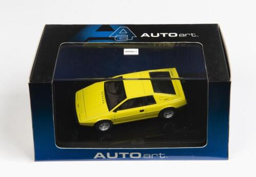 LOTUS: A 1:43 scale NOS Autoart Lotus Esprit Type 79 yellow die-cast model